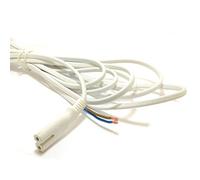 kenable Figure 8 C7 Plug to Bare Wire 2 core Cable 3A 240V 5m WHITE [5 metres]