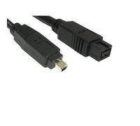 kenable FireWire 800 Cable IEEE 1394B 9 Pin to 4 Pin Lead for DV Camcorder to PC Laptop Black 3m