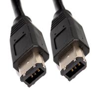kenable FireWire IEEE 1394 Cable 6 Pin to 6 Pin DV Lead for PC Mac Digital Video Camera Data Transfer Black 5m