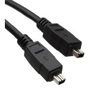 kenable Firewire IEEE-1394 DV Cable 4 Pin to 4 Pin for Camcorder to Laptop Data Transfer 400Mbps High Speed 1m Black