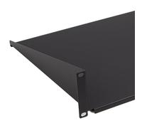 kenable Fixed Cantilever Shelf 2U 350mm Deep Black 19 inch Data Cabinet Rack Mount for Non-Rackmount Equipment Single Pack