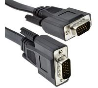 kenable Flat 15 Pin VGA Cable for PC Laptop to Monitor or TV Male to Male 1m [1 metres]