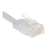 kenable Flat CAT6 Ethernet Cable Low Profile Gigabit Network Patch Lead Pure Copper RJ45 White 0.15m/15cm