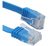 kenable Flat Cat6 Ethernet Cable Low Profile Gigabit Network Patch Lead RJ45 Pure Copper 1000Mbps 10m Blue