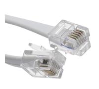 Kenable Flat Rj12 6P6C To Rj12 6P6C Cable Plug To Plug (Rj11 With 6 Wire) 2M