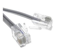Kenable Flat Rj12 6P6C To Rj12 6P6C Cable Plug To Plug (Rj11 With 6 Wire) 5M