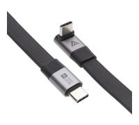 Kenable Flat Usb4-80 Right Angle Cable 80Gb 240W 8K60 4K240 C To C Tb4 Metal Plugs 1M