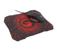 Kenable Gaming Combo 9 Button Led 6400Dpi Full Palm Mouse & Mouse Mat Non Slip Pad