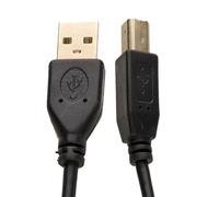 Kenable Gold 24Awg Usb 2.0 High Speed Cable Printer Lead A To B Black 1M