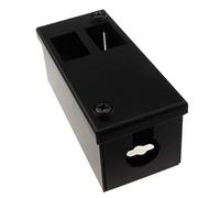 kenable GOP/POD Metal Box with Vertical Cut-Outs for 2 x 6C Outlets and 25mm Cable Entry [2 Inserts]