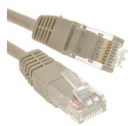 Grey Network Ethernet RJ45 Cat-5E UTP PATCH LAN COPPER Cable Lead 2m