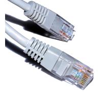Grey Network Ethernet RJ45 Cat5E CCA UTP PATCH 26AWG Cable Lead 15m