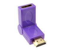 kenable HDMI 180 Degree Rotating Angle Adapter Socket to Plug Coupler for Wall Mounted TVs and Tight Spaces Purple 5.5cm