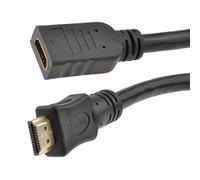 kenable HDMI 2.0 Extension Cable High Speed 4K UHD 18Gbps Male to Female Lead HDR 1m Black