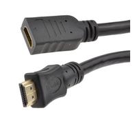 kenable HDMI 2.0 High Speed Extension Cable Male to Female 4K UHD HDR 18Gbps 2m Black