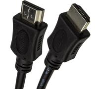 kenable HDMI Cable High Speed 1080p Full HD TV Screened Lead with Nickel Plated Connectors Black 1.5m