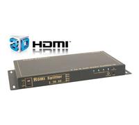 Kenable Hdmi Distribution Splitter Extender Over Rj45 1 Input To 4 Outputs 3D