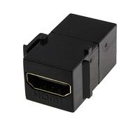 kenable HDMI Panel Mount Snap-In Load Bar Keystone Module Through Coupler Black