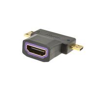 kenable HDMI Socket to HDMI Micro and HDMI MINI Plug Multi Use Adapter