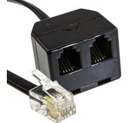 kenable Headset Buddy Training Adapter Twin RJ10 Sockets 4P4C 2 Handsets to 1 Receiver