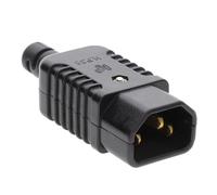 kenable Heavy Duty Rewireable IEC C14 Male Inline Plug Connector 10A 230V No Soldering Required for Kettle Leads Up to 8mm Cable Black