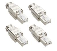 Kenable Idc Punch Down Rj45 Plug For Cat6A Ftp Solid Ethernet Cable Connector (4 Pack)
