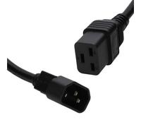 Kenable Iec C14 10A Kettle Plug To C19 16A 3 Pin Ups Power Cable Converter Lead 2M Black