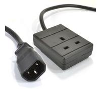 Kenable Iec C14 To 1 Way Gang Uk Mains Sockets Lead Ups Power Supply 2M