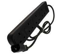 Kenable Iec C14 To 4 Way Gang Uk Mains Sockets Lead Ups Power Splitter 1.5M Black
