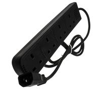 kenable IEC C14 to 4 Way UK Mains Sockets Power Lead UPS Splitter Extension 1.5m Black