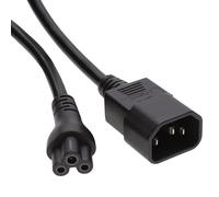 kenable IEC Plug C14 to Cloverleaf Plug C5 Converter Adapter Power Cable 15cm