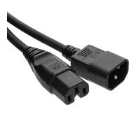 Kenable IEC Power Extension Cable C14 to C15 Hot Condition Lead for UPS PDU Server 0.5m Black