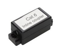 Kenable Inline Punch Down Coupler For Lan Cables Cat6 Black