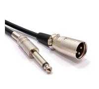 kenable Instrument Cable XLR 3 Pin Plug to 6.35mm Male Mono Jack Plug Cable 3m
