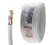 kenable Internal CAT5e-CCA Solid Outdoor Data Cable Reel U/UTP 24AWG Ethernet Network PVC Jacket Grey 50m