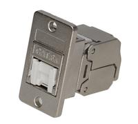 Kenable Keystone Cat6A Shielded Ftp Tool-Less Lan Keystone Socket Panel Mount Adapter