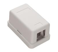 kenable Keystone Housing 1 Port White Wall Plate for Snap-in Keystone Modules Voice Data AV Network Connections