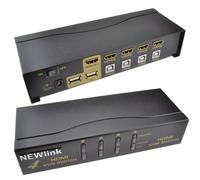 kenable KVM 4 Port USB HDMI Switch Control 4 PCs with 1 Keyboard Mouse