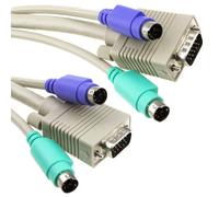 Kenable Kvm Switch Cable Male To Male Svga And Ps 2 Cable Lead 3M