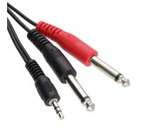 Soundlab 2 X 6.35mm Mono Jack - 3,5mm Stereo Jack, 1.2m