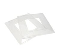 kenable Light Switch Finger Plate Surround Clear Transparent Single Gang Wall Protector 144x144mm 2 Pack