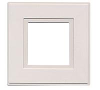 kenable Light Switch Finger Plate Surround White Protector Cover for Single Gang Switches 144x144mm 2 Pack