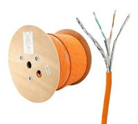 Kenable Low Smoke Cat7 Copper 23Awg Ethernet S/ftp Network Cable Reel 305M Orange