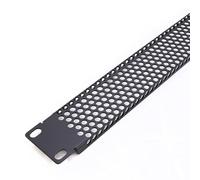 kenable Mesh Vented 1U Blanking Plate for 19 inch Rack Mounted Data Cabinet - Black