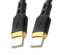 kenable Metal Ended TPE USB-A to USB-A or C and USB-C to C Mobile Phone Charging Data Cables (USB-C, 1m)