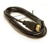 kenable Micro HDMI to HDMI Cable High Speed 1080p Full Copper for Cameras Tablets Phones Sat Nav 2m Black