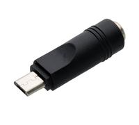 kenable Micro USB Plug to DC 2.1mm Jack Socket Power Adapter Cable Converter 5V Black