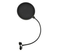 Citronic | Six Inch Microphone Pop Screen with Flexible Neck, Adjustable Clamp & Double Mesh screen