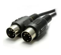 kenable MIDI 5 Pin DIN Plug to 5 Pin DIN Plug Cable 6m Black