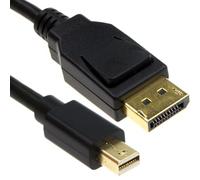 kenable Mini DisplayPort to DisplayPort Cable v1.4 8K@60Hz 4K@120Hz 32.4Gbps HDR MST Male to Male 1m Black